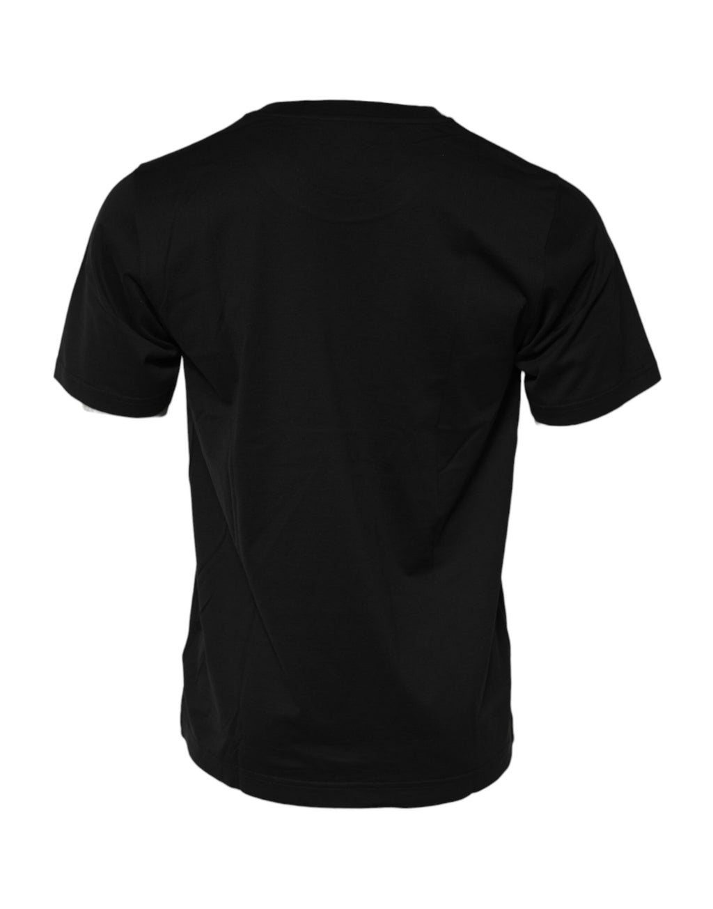 Camiseta de cuello redondo de algodón DG Royals negra de Dolce &amp; Gabbana