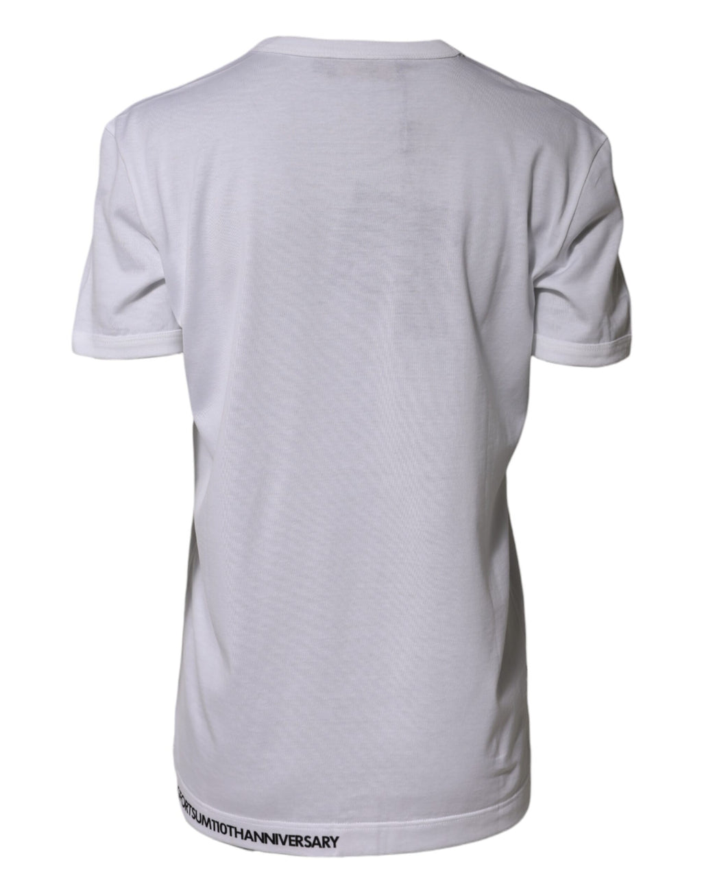 Camiseta blanca de algodón con cuello redondo DG Loves Moscow de Dolce &amp; Gabbana