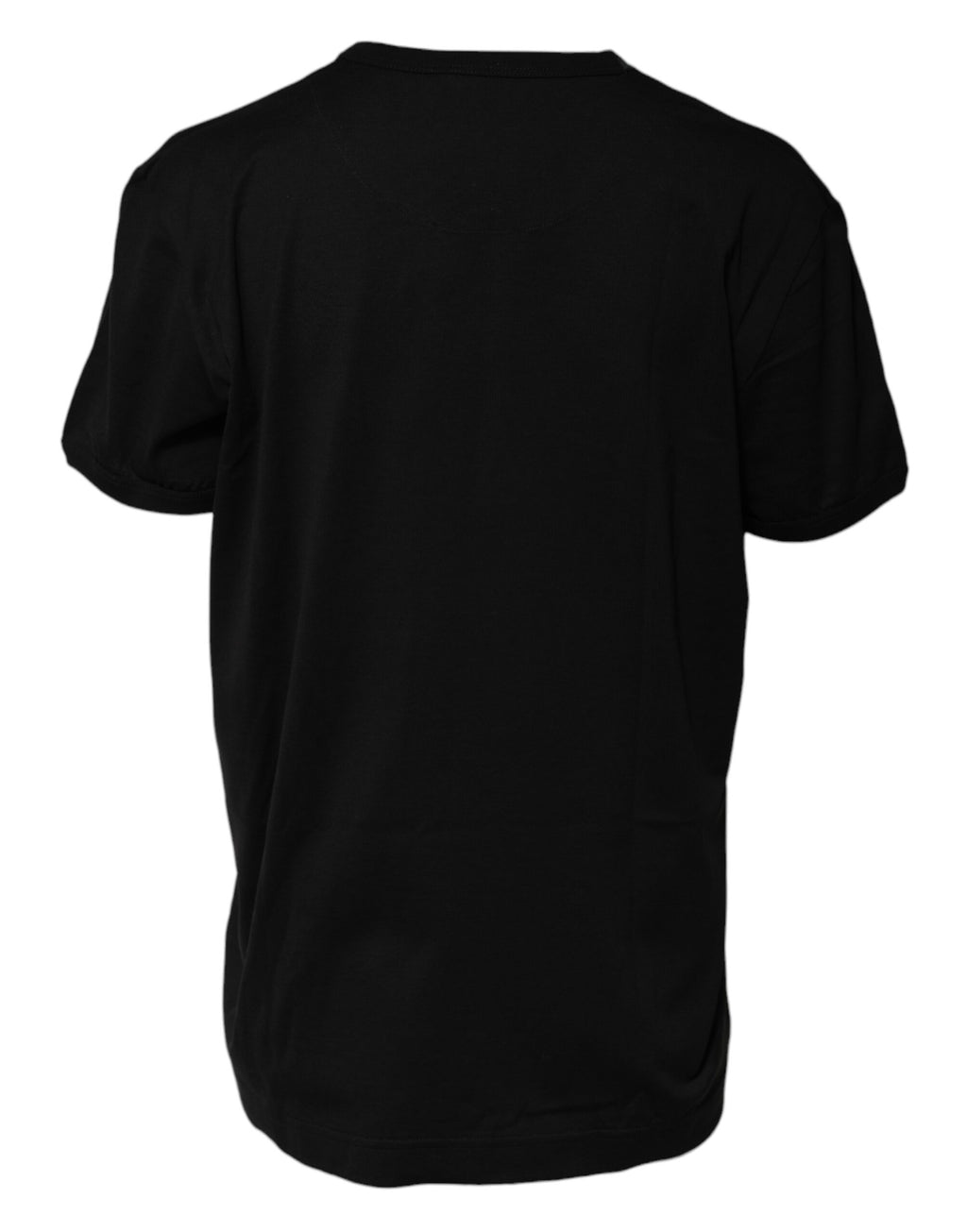 Camiseta de cuello redondo Goodluck de algodón negro de Dolce &amp; Gabbana