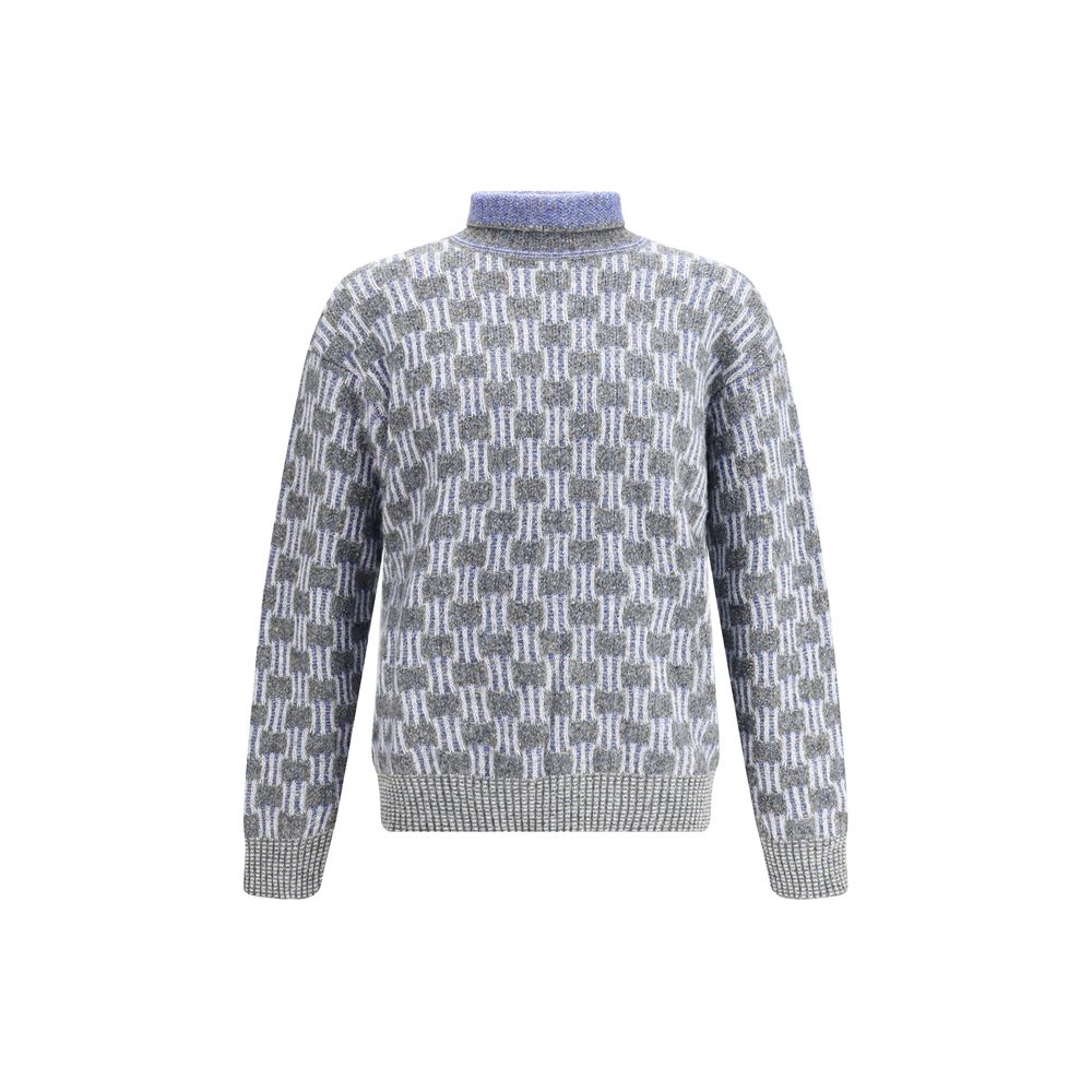 Suéter de cuello alto con estampado gráfico de Giorgio Armani