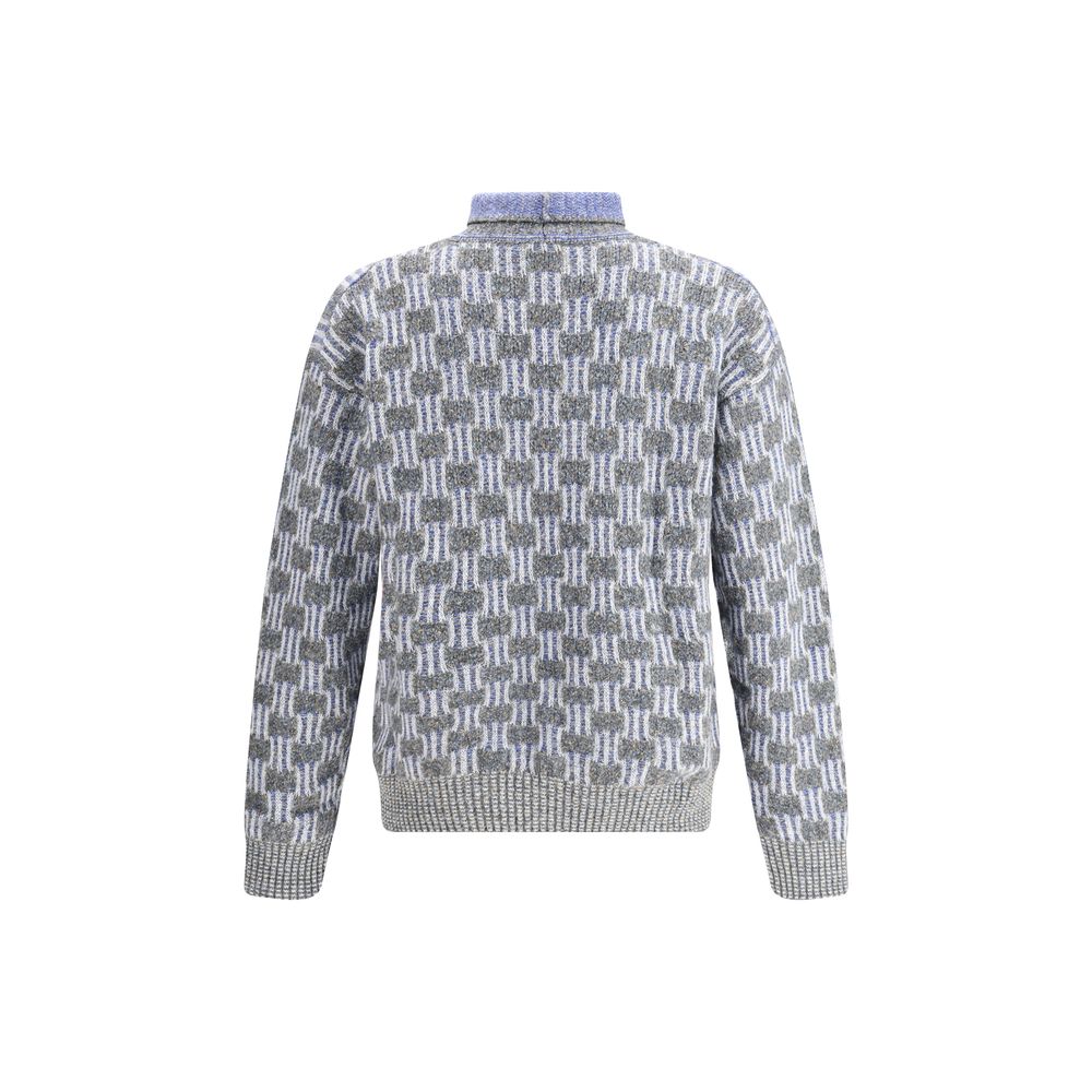 Suéter de cuello alto con estampado gráfico de Giorgio Armani