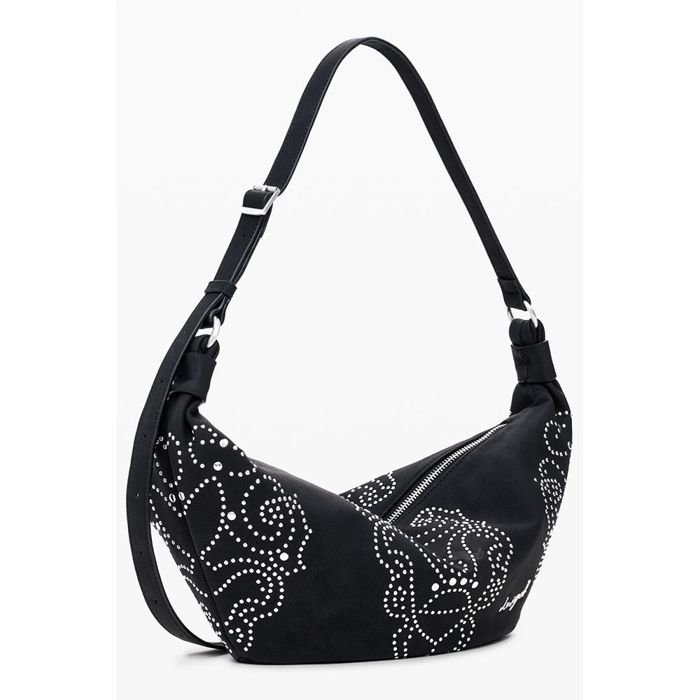 Desigual Nero Poliuretano Women Handbag