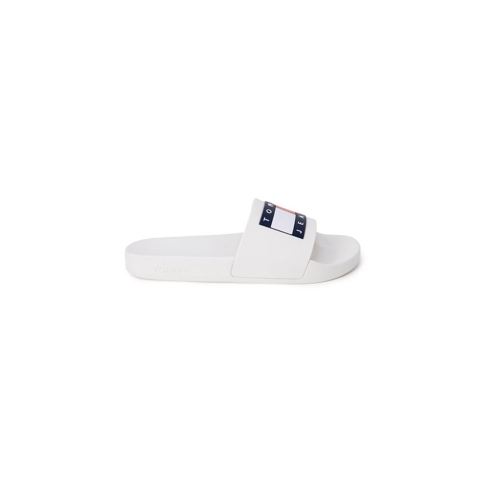 Tommy Hilfiger Jeans White Polyethylene Slippers