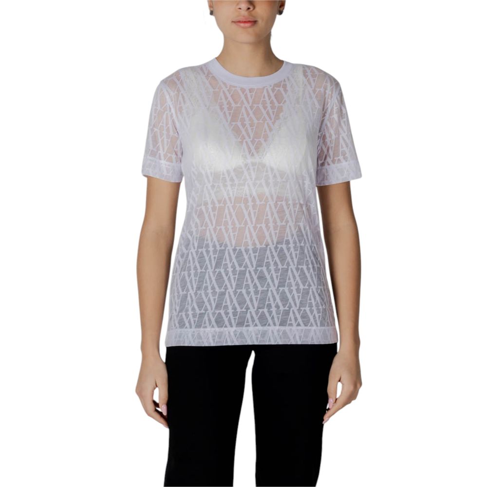 Armani Exchange White Polyester T-Shirt