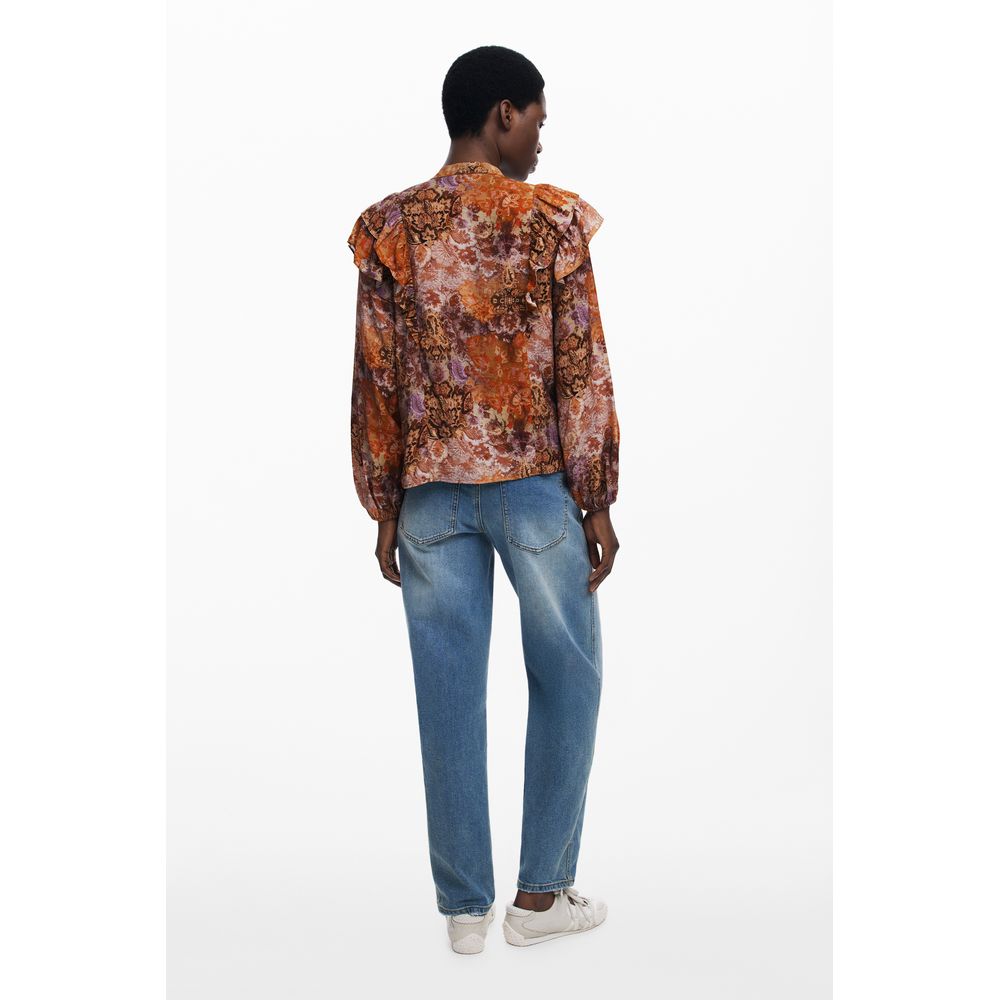 Desigual Arancione Viscosa Women Shirt