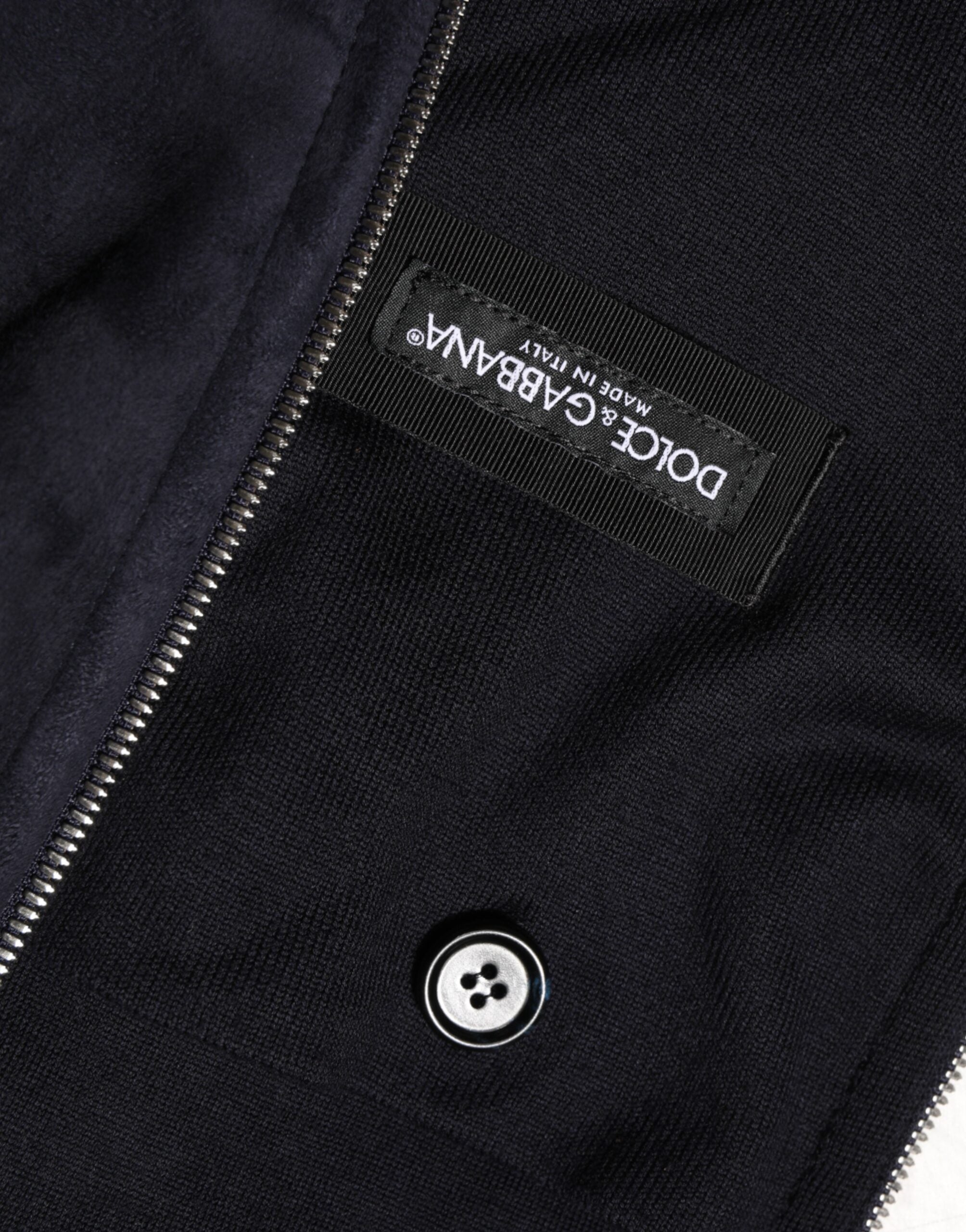 Dolce & Gabbana Black Leather Full Zip Hooded Blouson Jacket