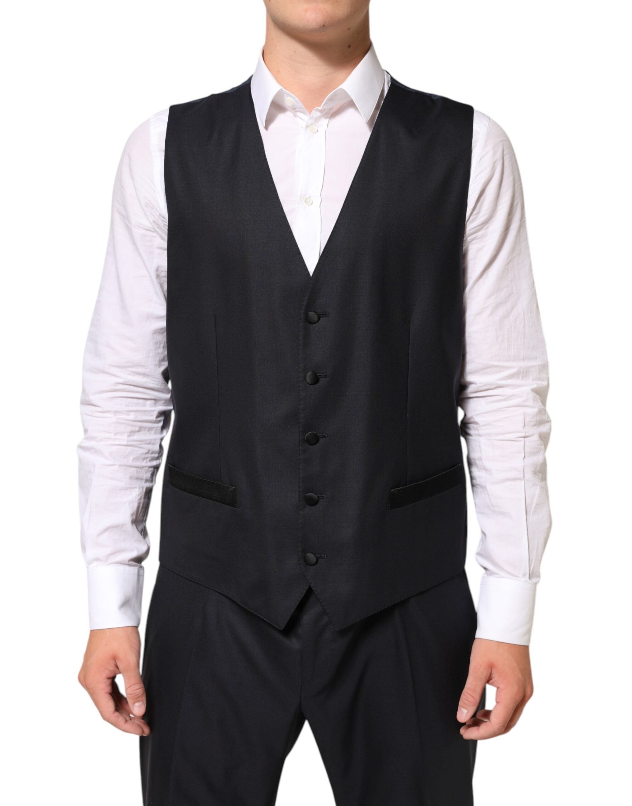 Dolce & Gabbana Black MARTINI 2 Buttons Suit 3 Piece Suit
