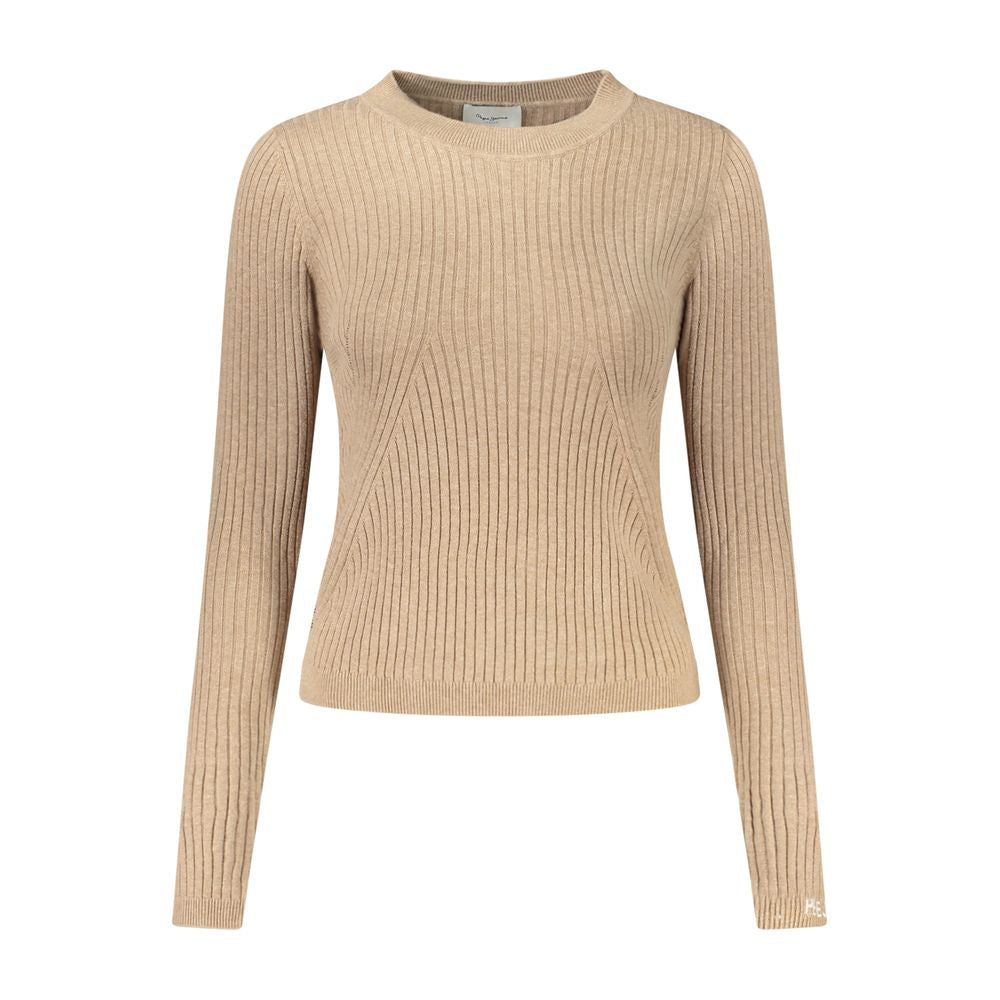 Pepe Jeans Beige Cotton Women's Sweater