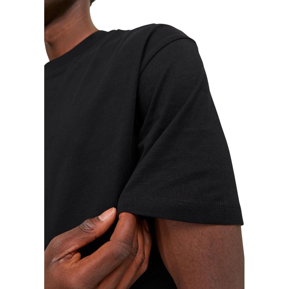 Jack Jones Black Cotton T-Shirt