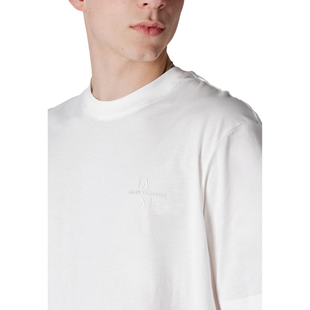 Armani Exchange White Cotton T-Shirt