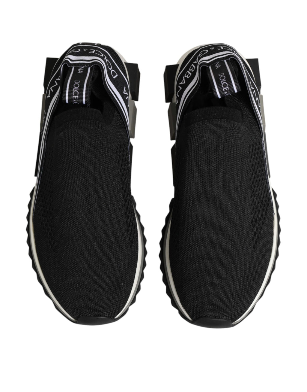 Dolce & Gabbana Black Slip On Sorrento Low Top Sneakers Shoes